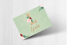 Gouden letter met bloemen Gouden letter met bloemen